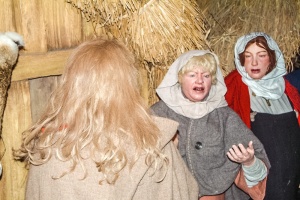 Tableau of Saxon townsfolk