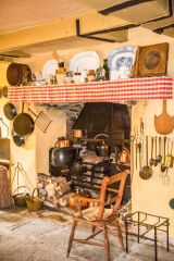 The Victorian kitchen fireplace