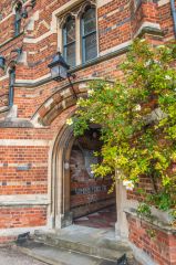A doorway in First Quad