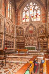 In the chapel, looking east