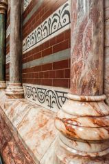 Marble columns in the chapel