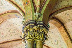Carved capitals in the drawing room