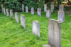 Monks graveyard behind the church