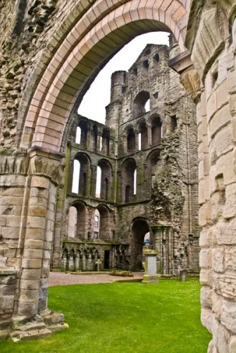 Within the abbey church