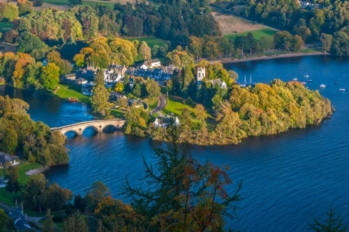 Kenmore and Loch Tay from Drummond Hill