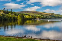 The Scottish Crannog Centre from Kenmore beach