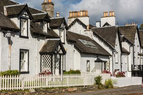 18th-century terraced cottages on The Square