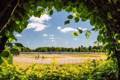 The view from the sunken gardens towards Long Water