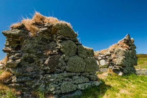 The crumbling chapel walls