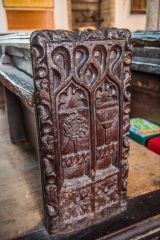One of the superb medieval bench ends