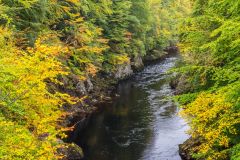 The River Garry from the suspension bridge