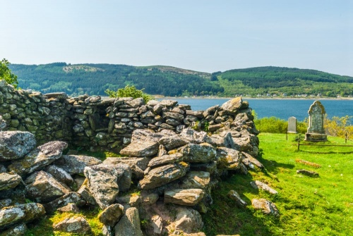 The foundations, looking west