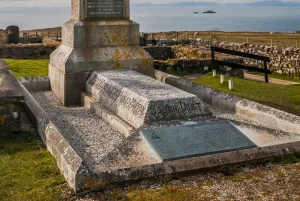 The base of Flora Macdonald's memorial