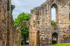 The west end of the abbey church