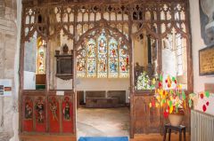 The medieval painted screen