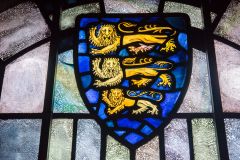 King Arthurs Great Halls, The Holy Grail stained glass window