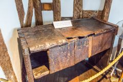A Tudor schoolroom desk
