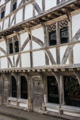The timber-framed exterior