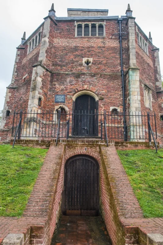 The chapel from the base of the mound