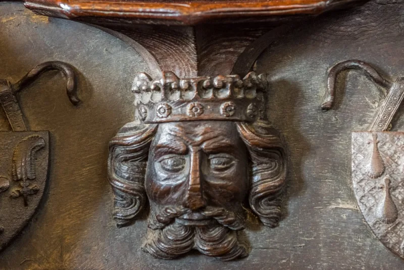 14th century misericord in the choir