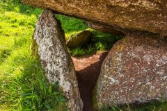 The upright support stones (orthostats)