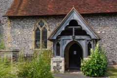 Another view of the church entrance