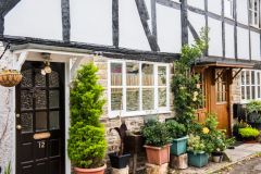 Pretty timber-framed cottages on Market Street