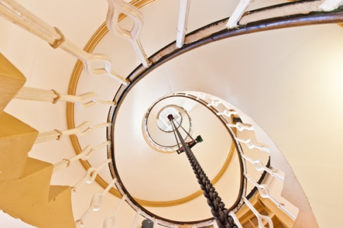 Kinnaird Head lighthouse spiral stair