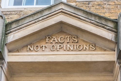 'Facts not Opinions'