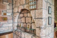 A peculiar niche beside the chancel arch