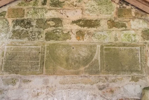 The Anglo-Saxon sundial and inscription plaques