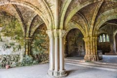 Vaulted undercroft of the dormitory