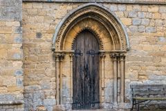 The 13th-century west doorway
