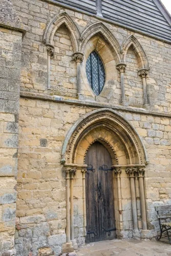 The beautiful 13th-century west facade