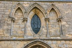 13th-century blind arcading, west front