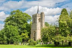Knebworth House, St Mary's Church, opposite the house