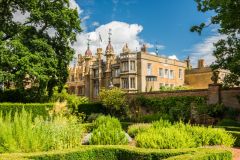Knebworth House, Knebworth House from the Herb Garden