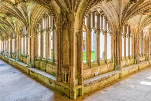 The Lacock Abbey cloisters