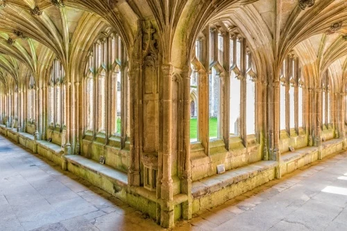 Lacock Abbey cloisters