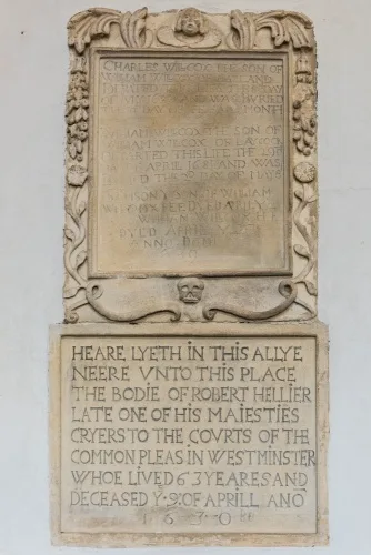Robert Hellier memorial, 1630