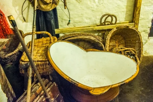 A traditional hip bath