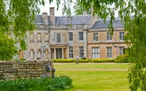 The rear of the house