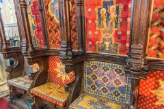 The 14th-century choir stalls