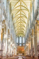 Looking east down the centre of the nave