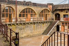 The interior of the cetral keep