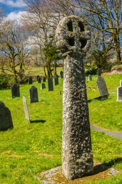 The Celtic churchyard cross