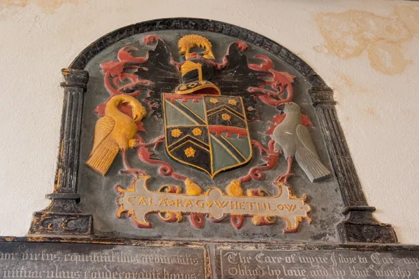 The contentious Carminow coat of arms