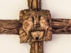15th century Green Man roof boss