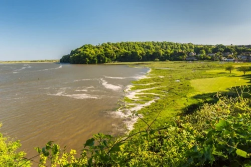 The River Taf from Dylan Thomas' Writing Shed