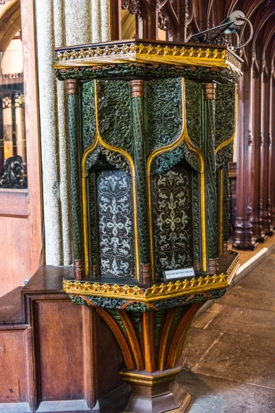 The exquisite pre-Reformation pulpit